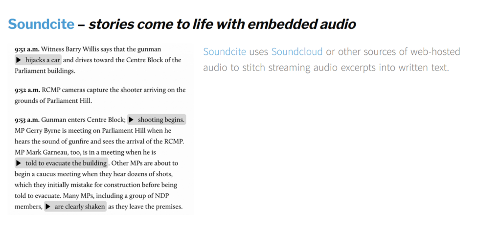 Digital Humanities Tool pick 7:  Soundcite from KnightLab