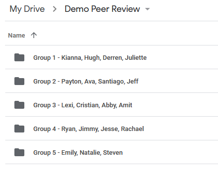 How to use Google Drive to run Peer Review